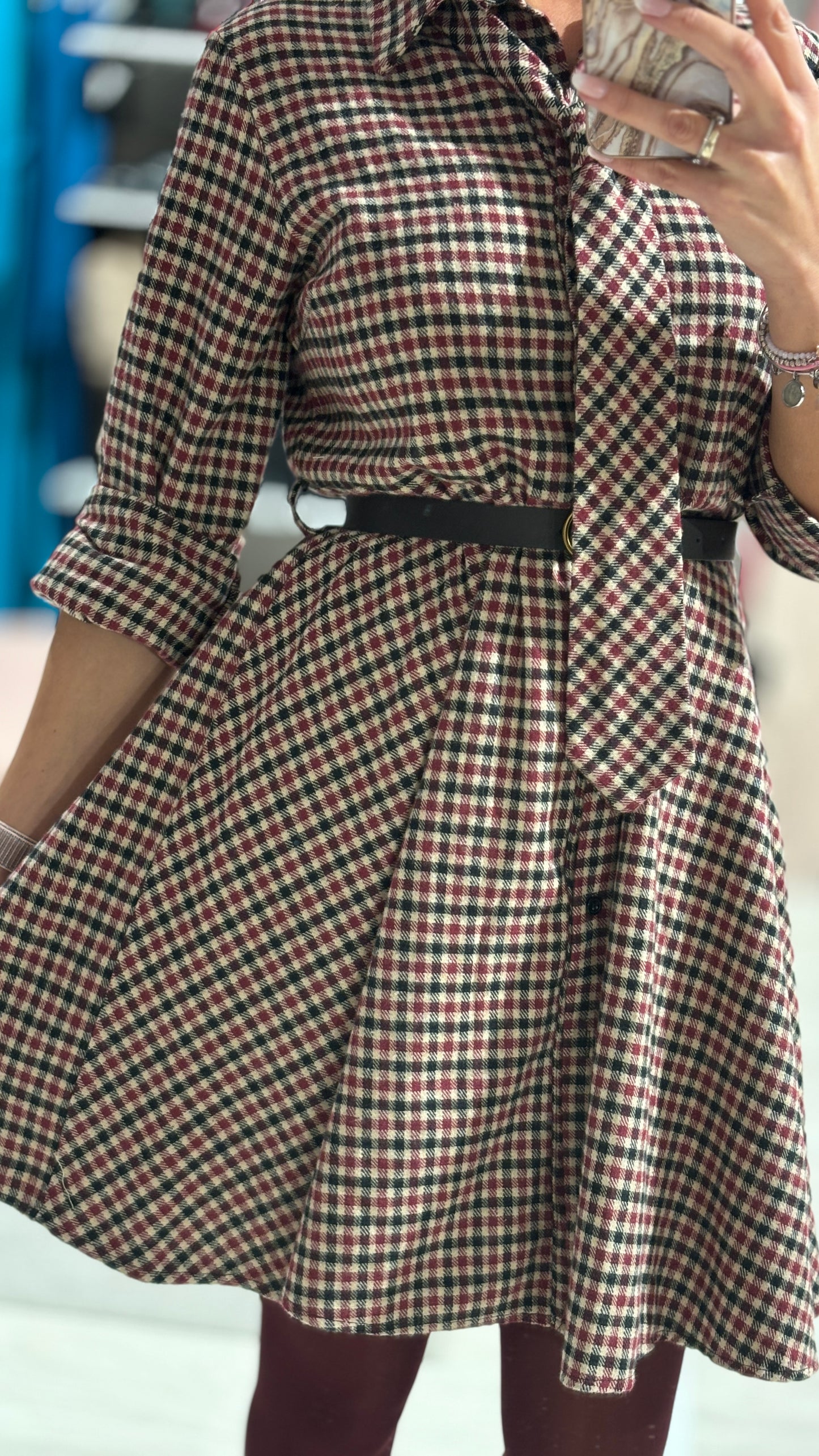 Abito Check Skirt