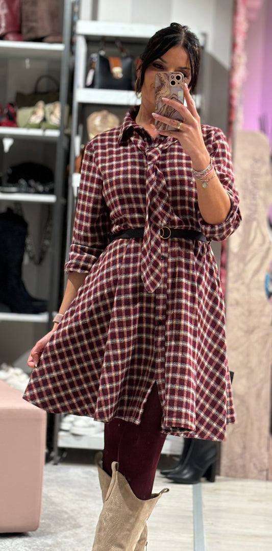 Abito Check Skirt