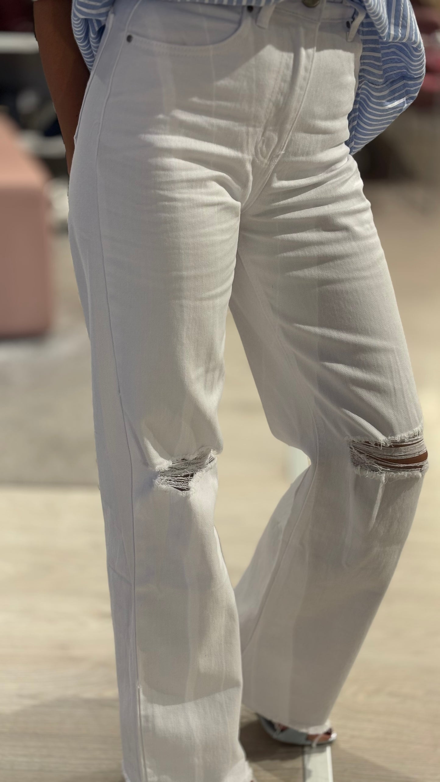 Jeans Palazzo Strappo