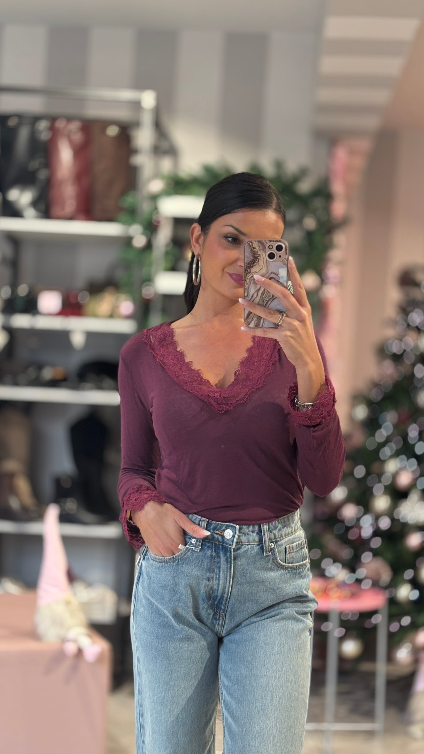 Maglia misto lana