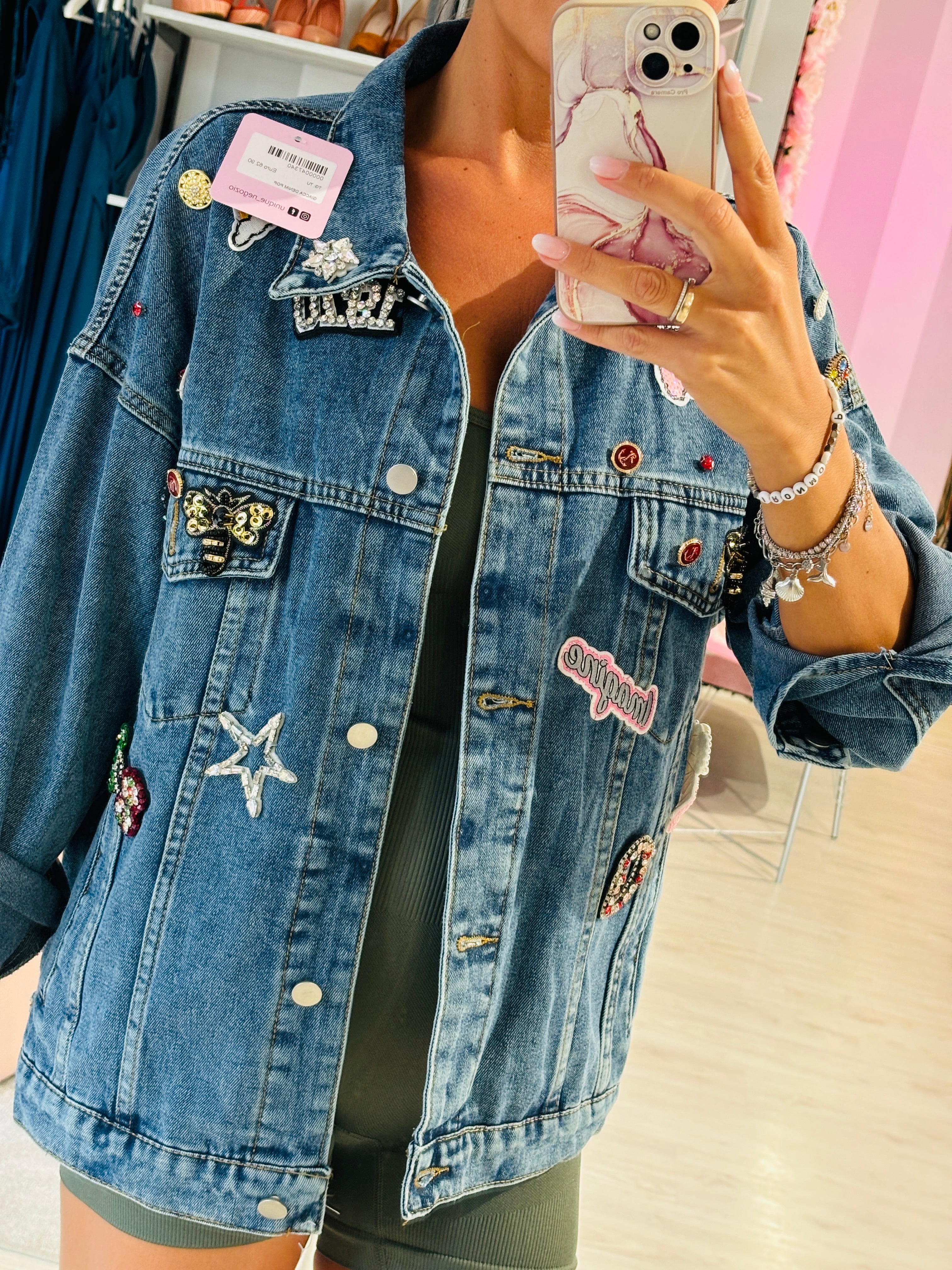 Giacca Denim Pop