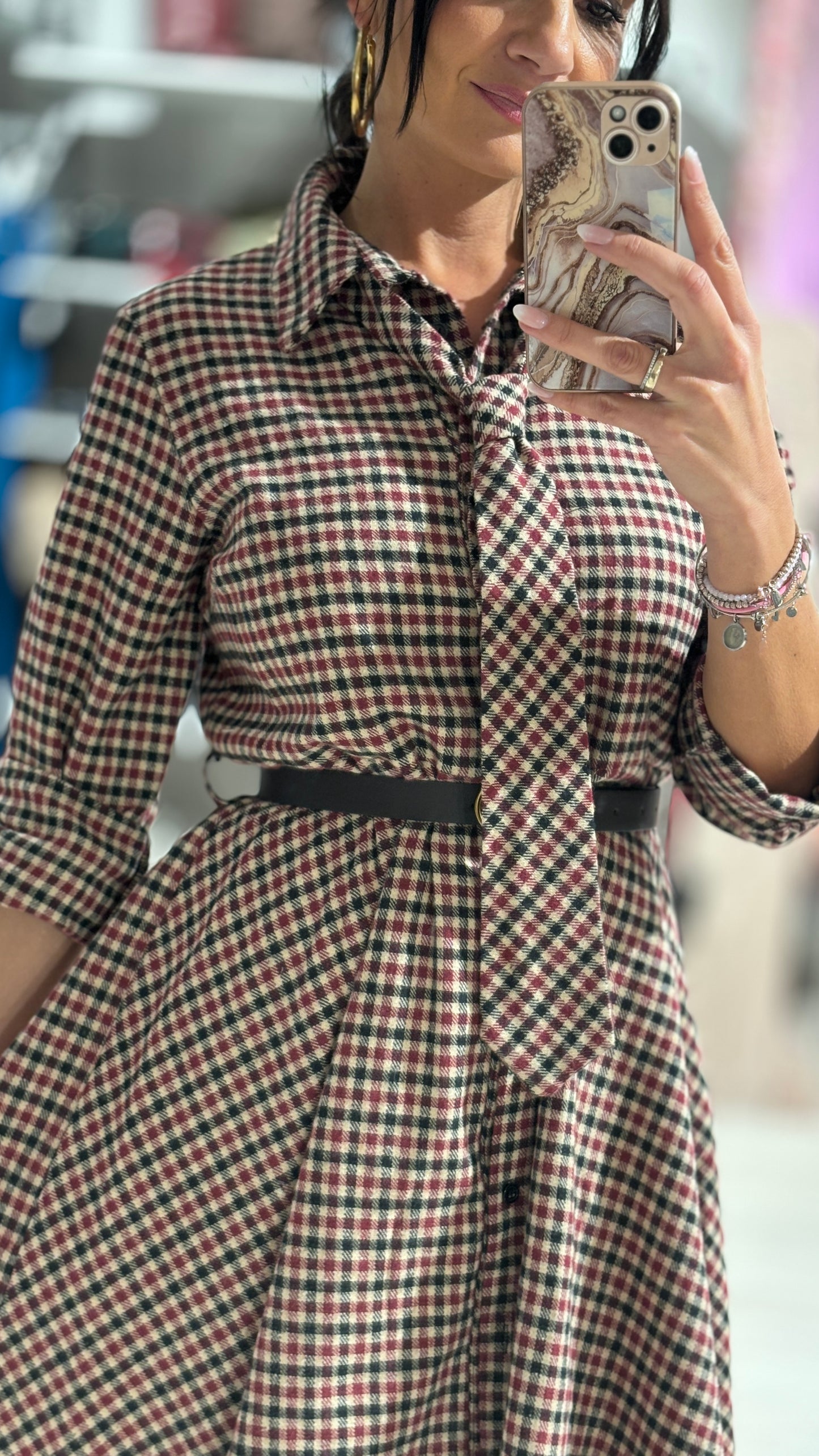 Abito Check Skirt