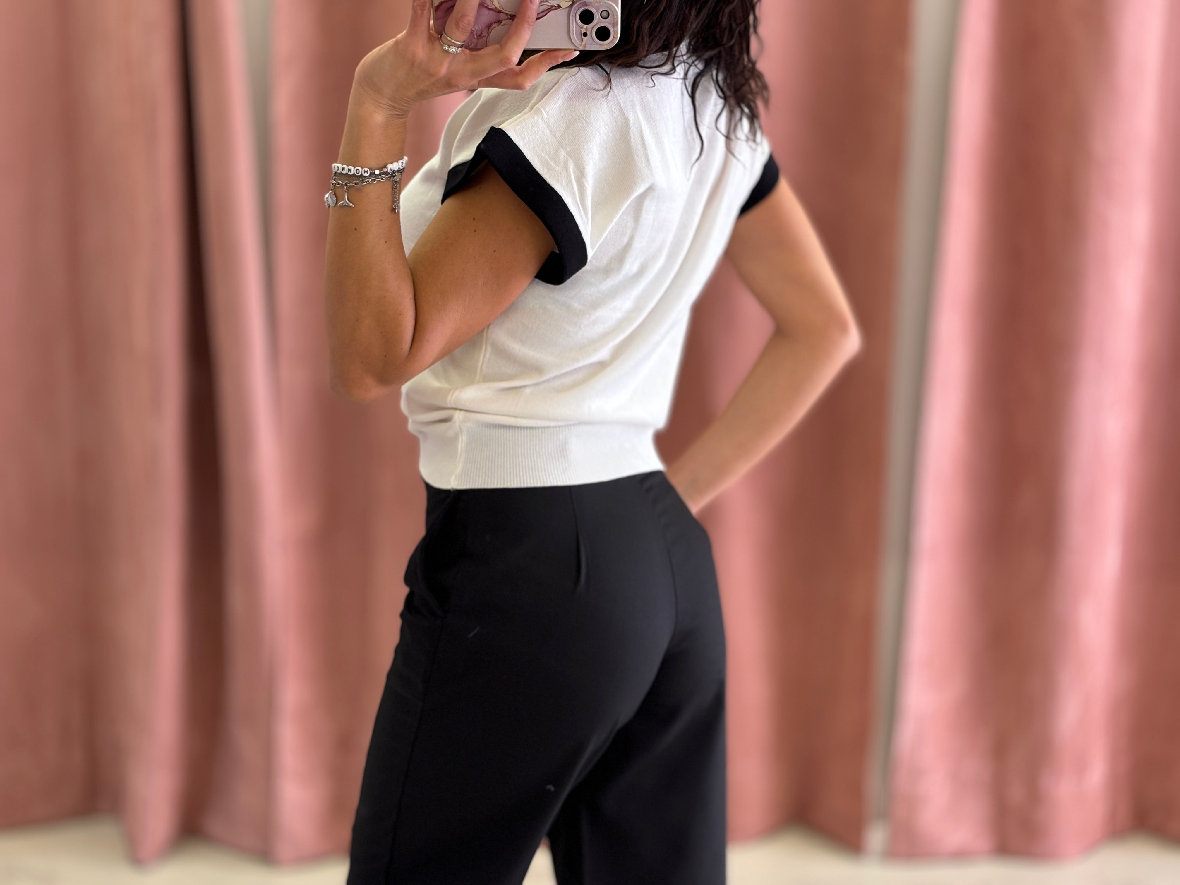 Pantalone Palazzo Cropped