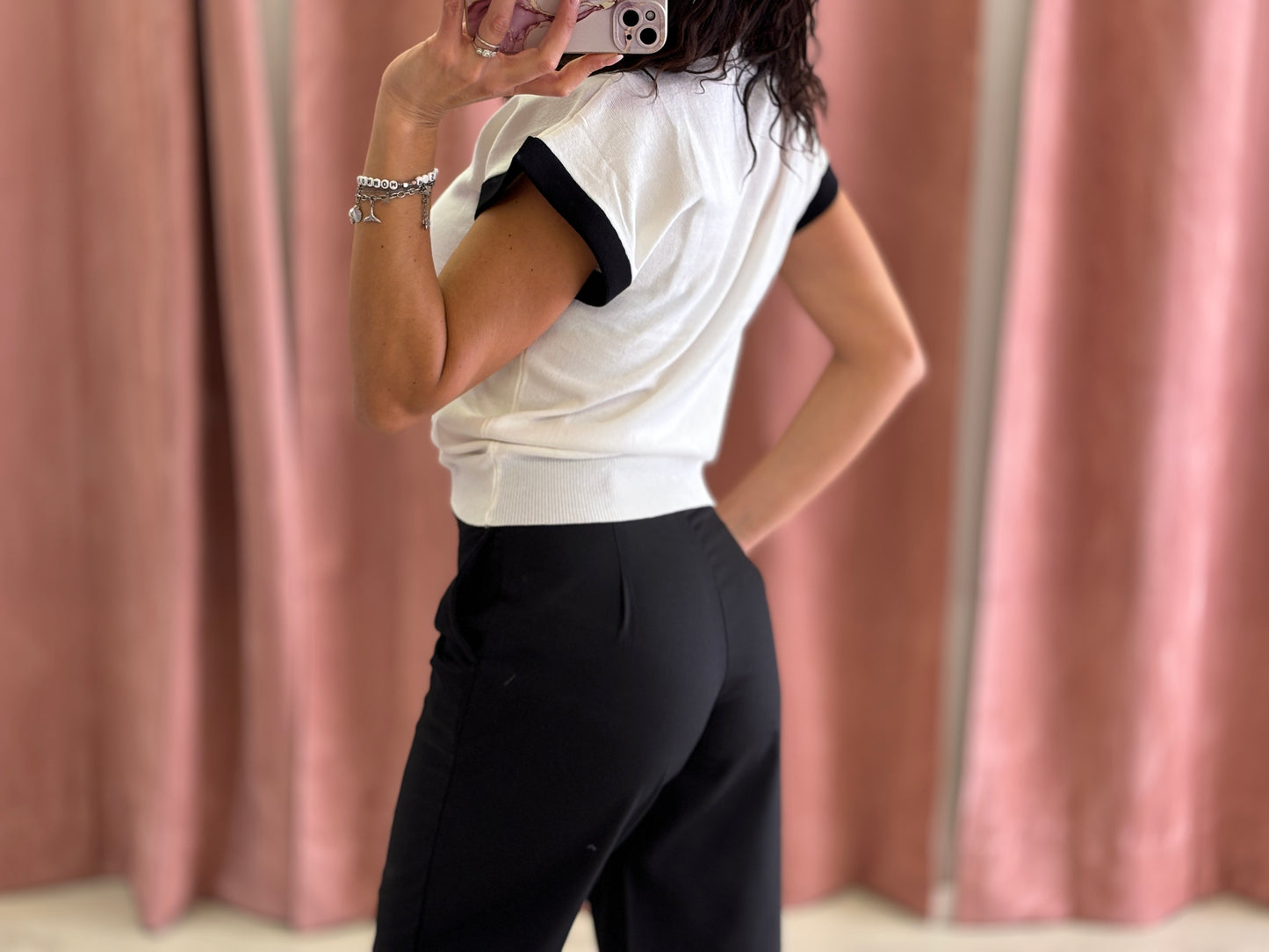 Pantalone Palazzo Cropped