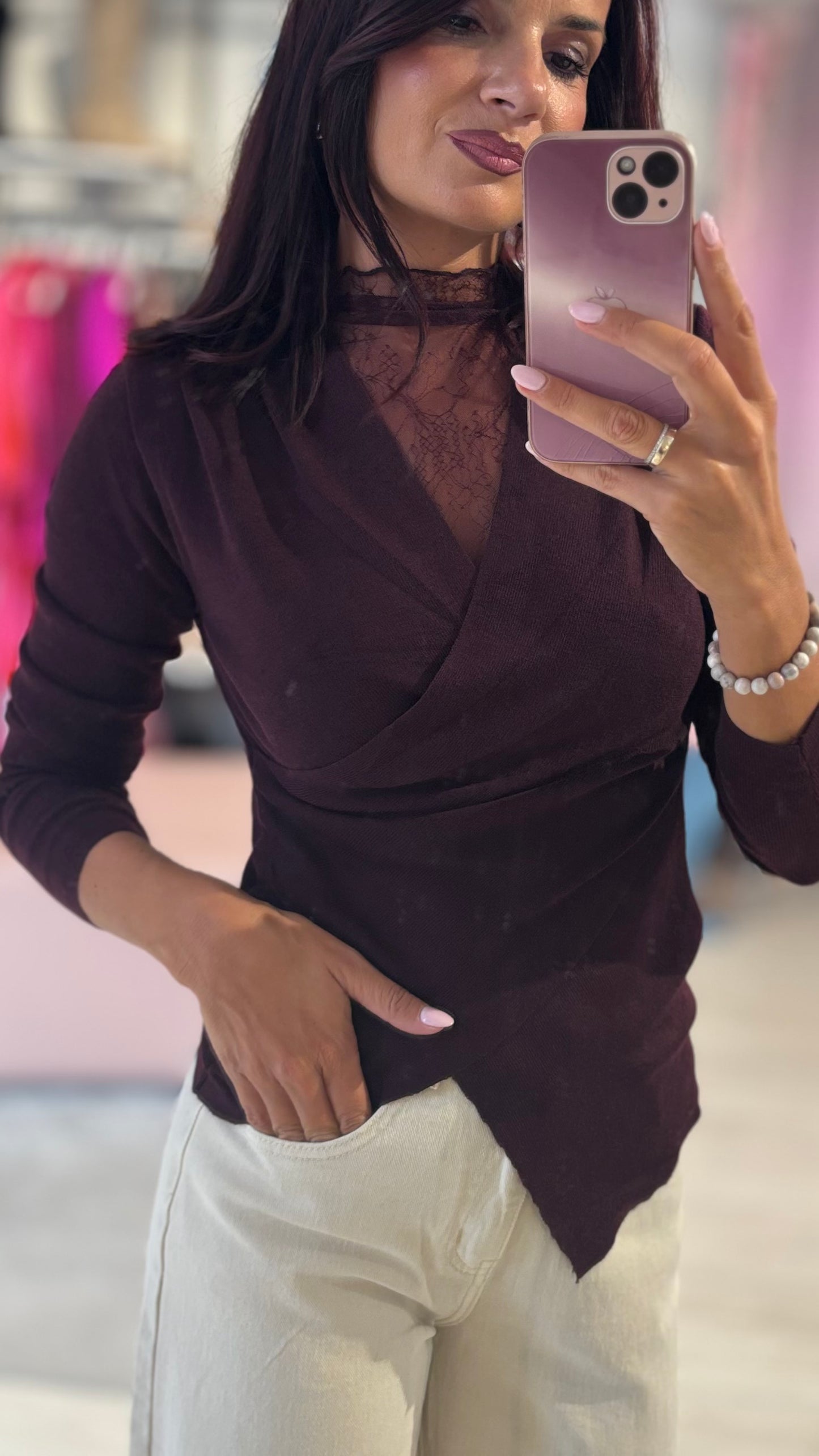 Maglia Pizzo Incrocio