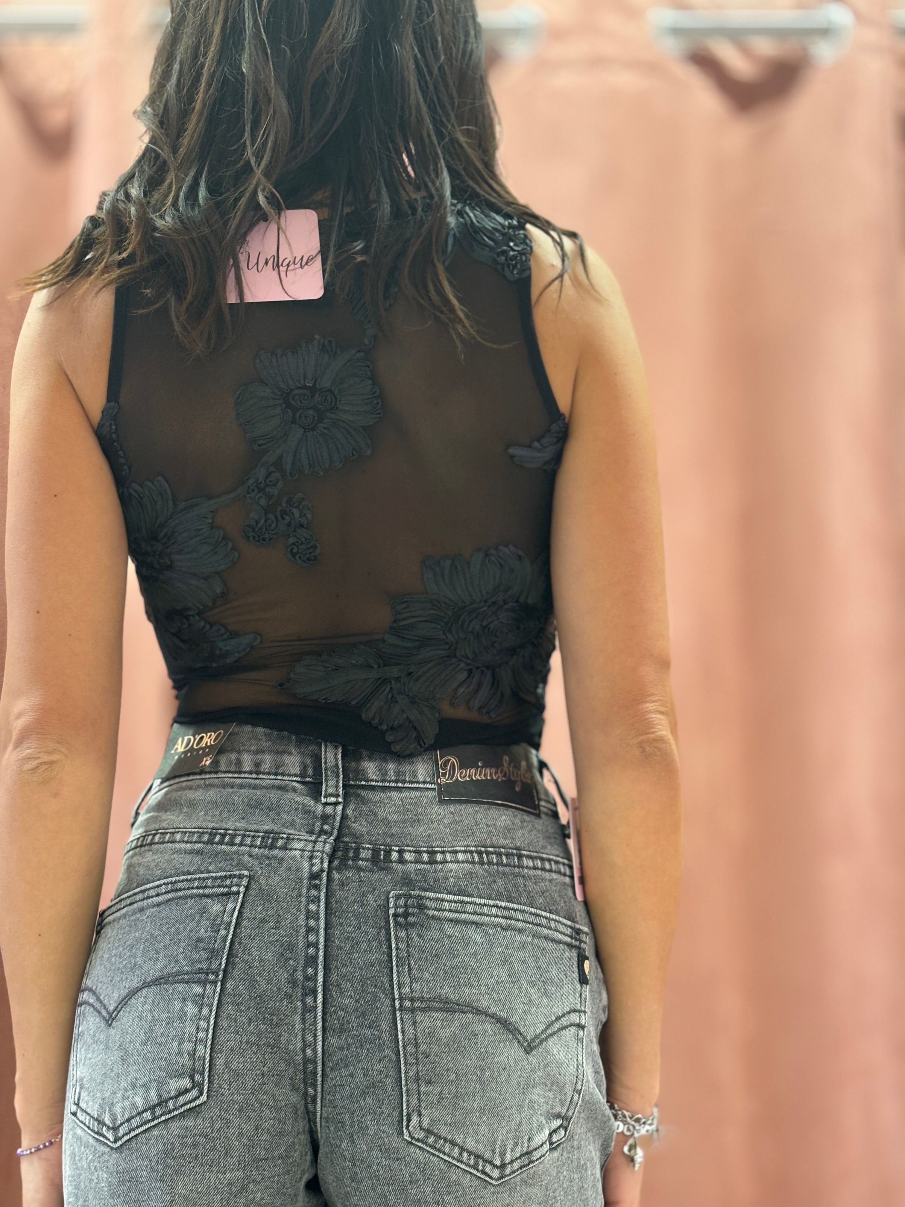 Jeans Palazzo Black