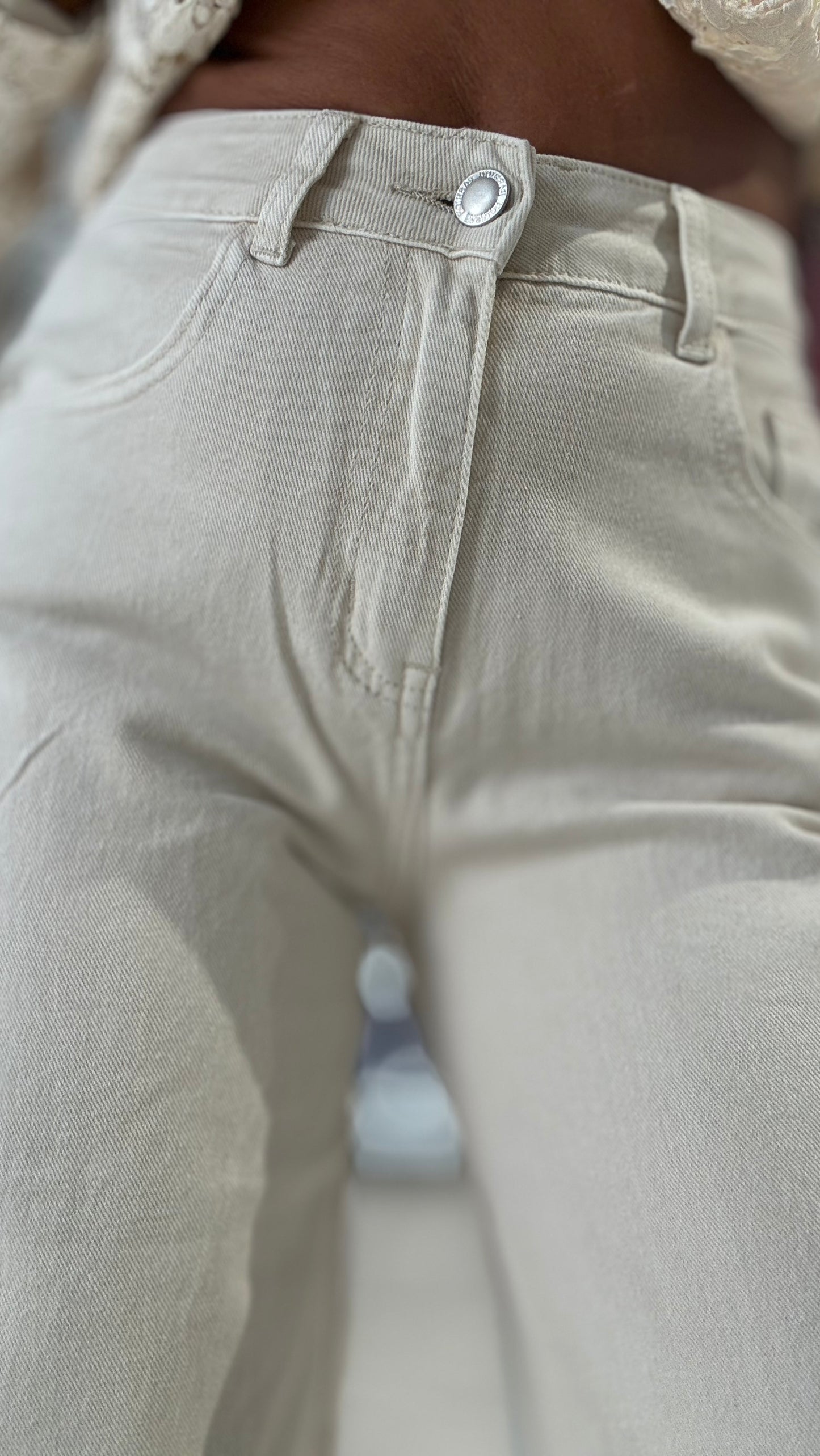 Jeans Wide Leg Wine
