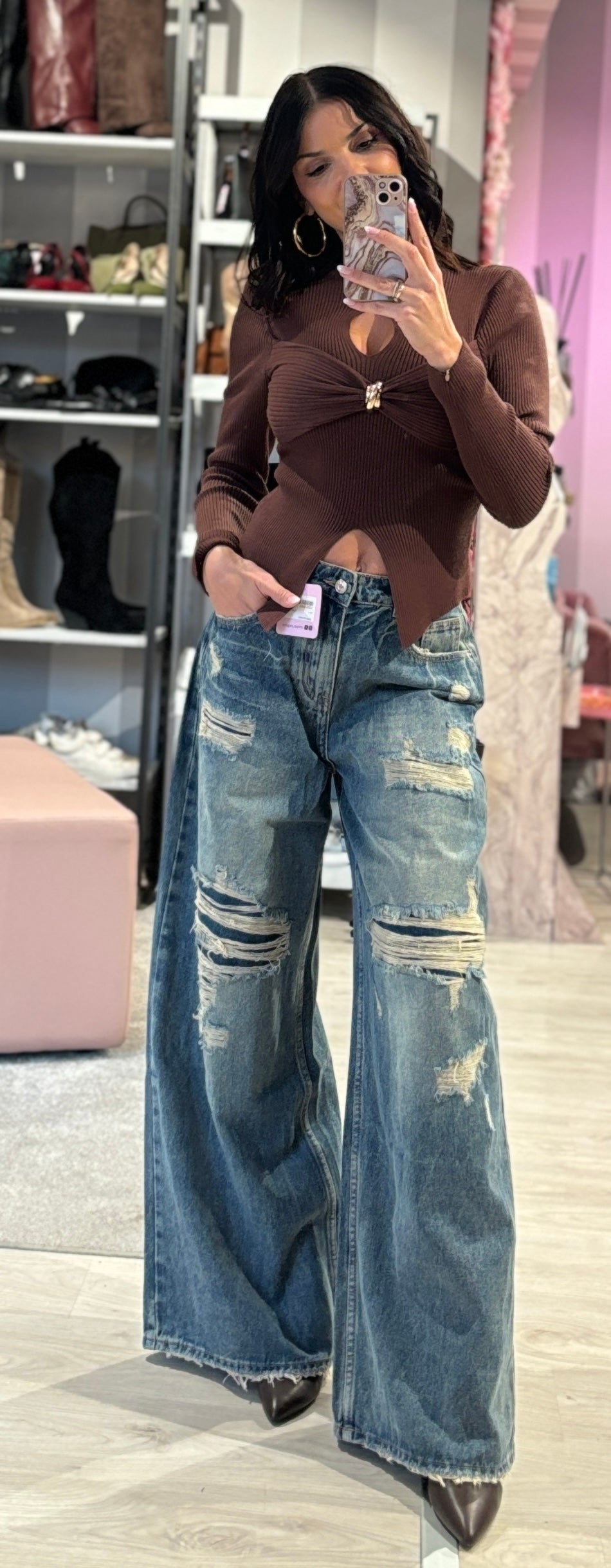 Jeans Strappo
