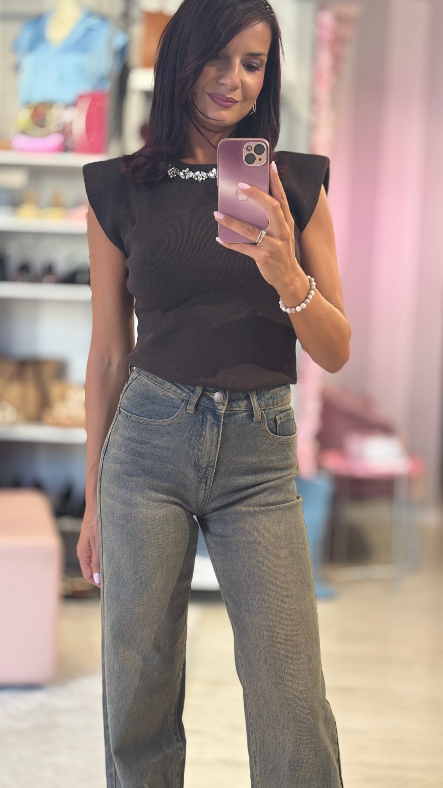 Jeans Stright Coffe