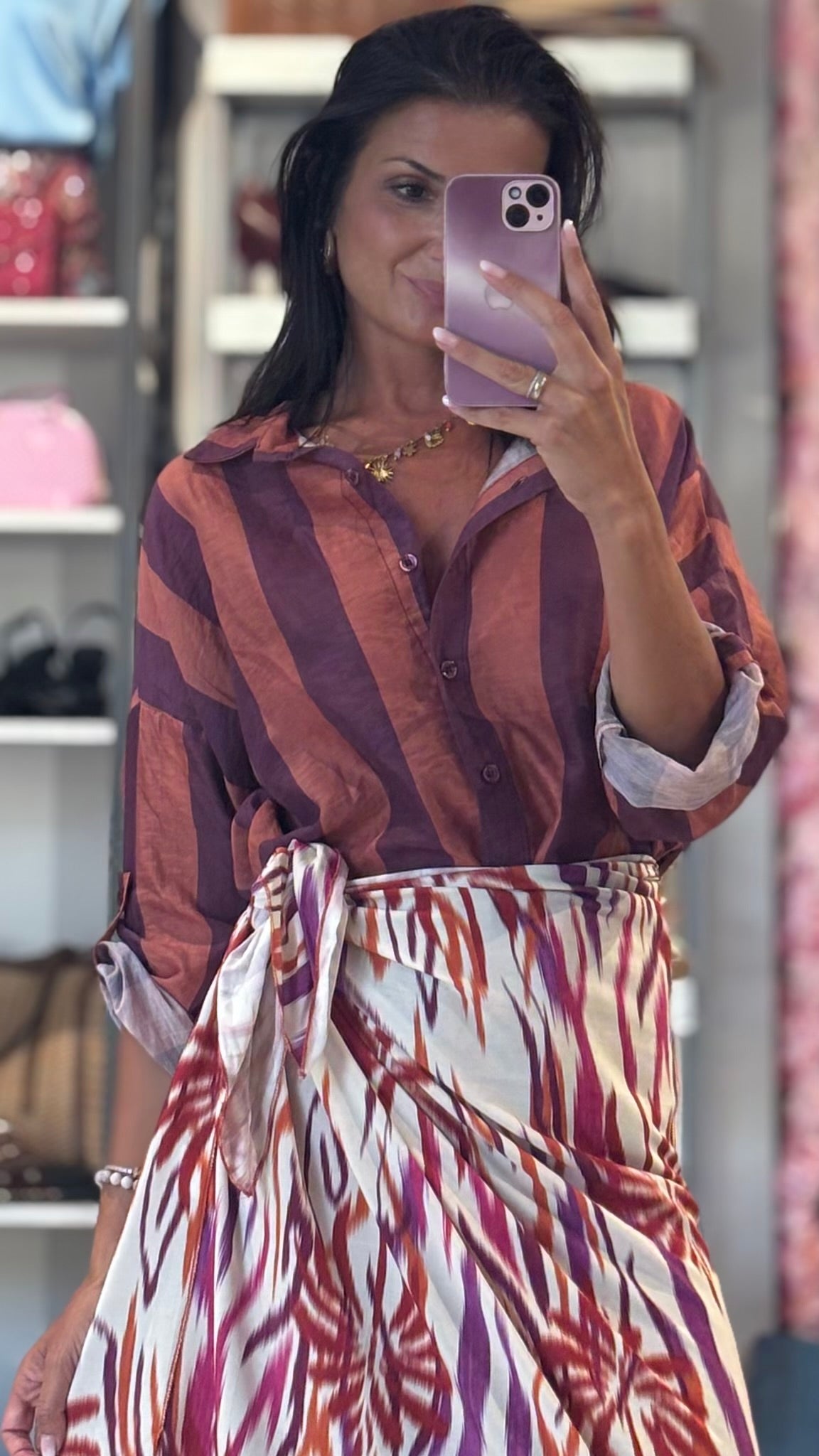 Camicia Righe Lino