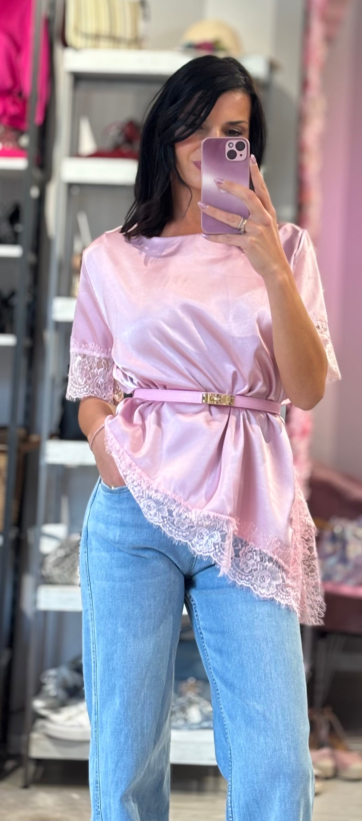 Maglia Pizzo Satin