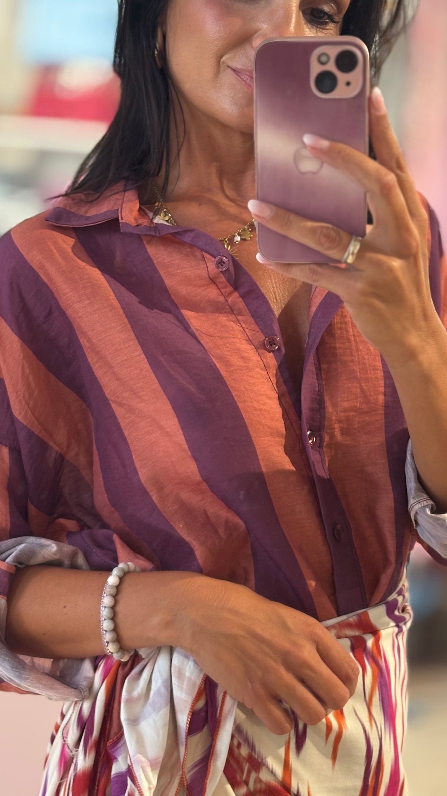 Camicia Righe Lino