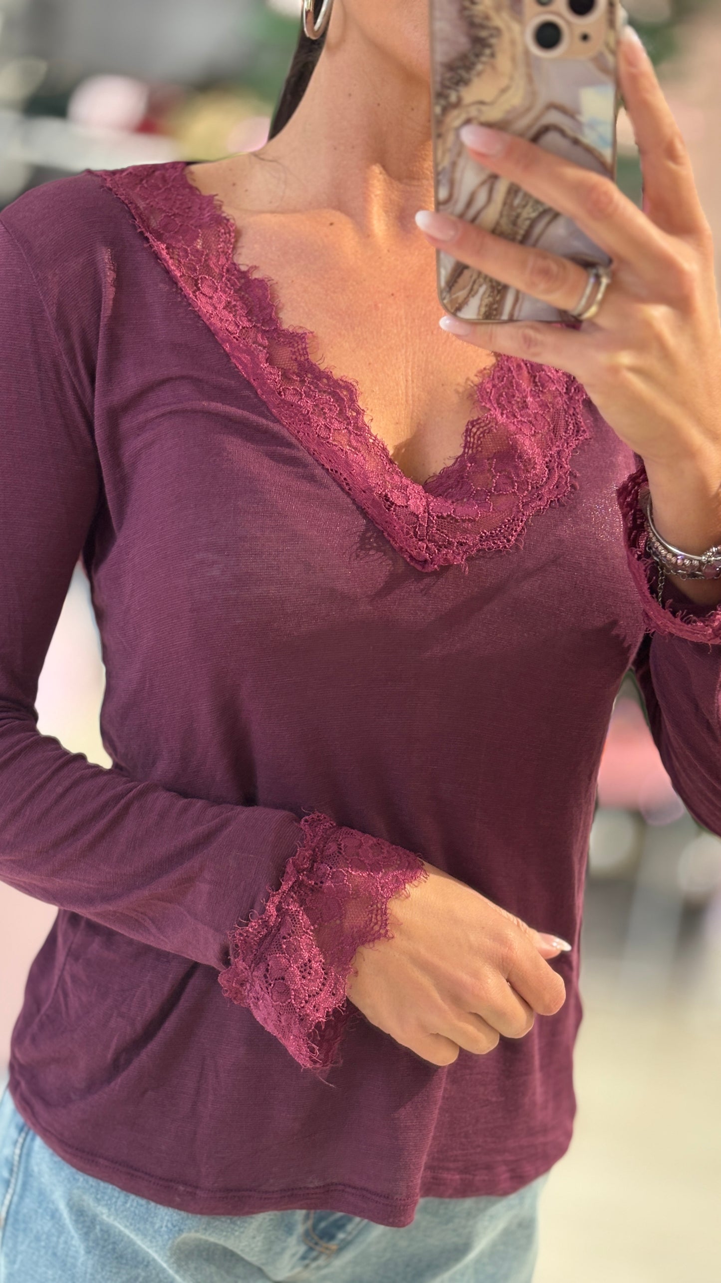 Maglia misto lana