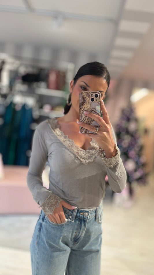 Maglia misto lana