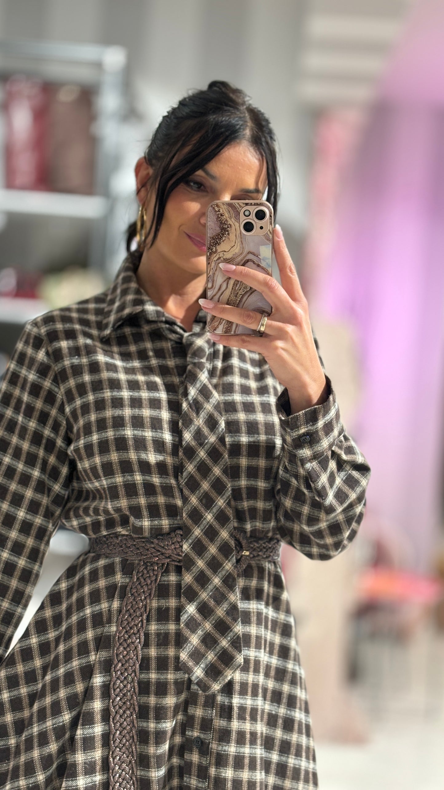 Abito Check Skirt