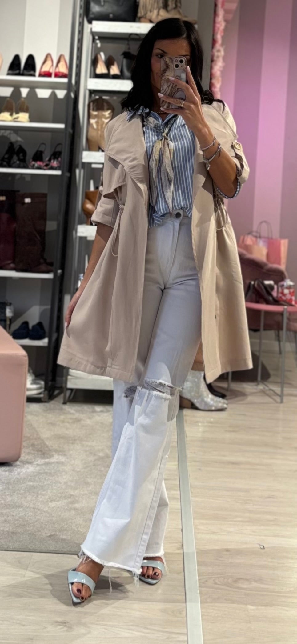 Jeans Palazzo Strappo