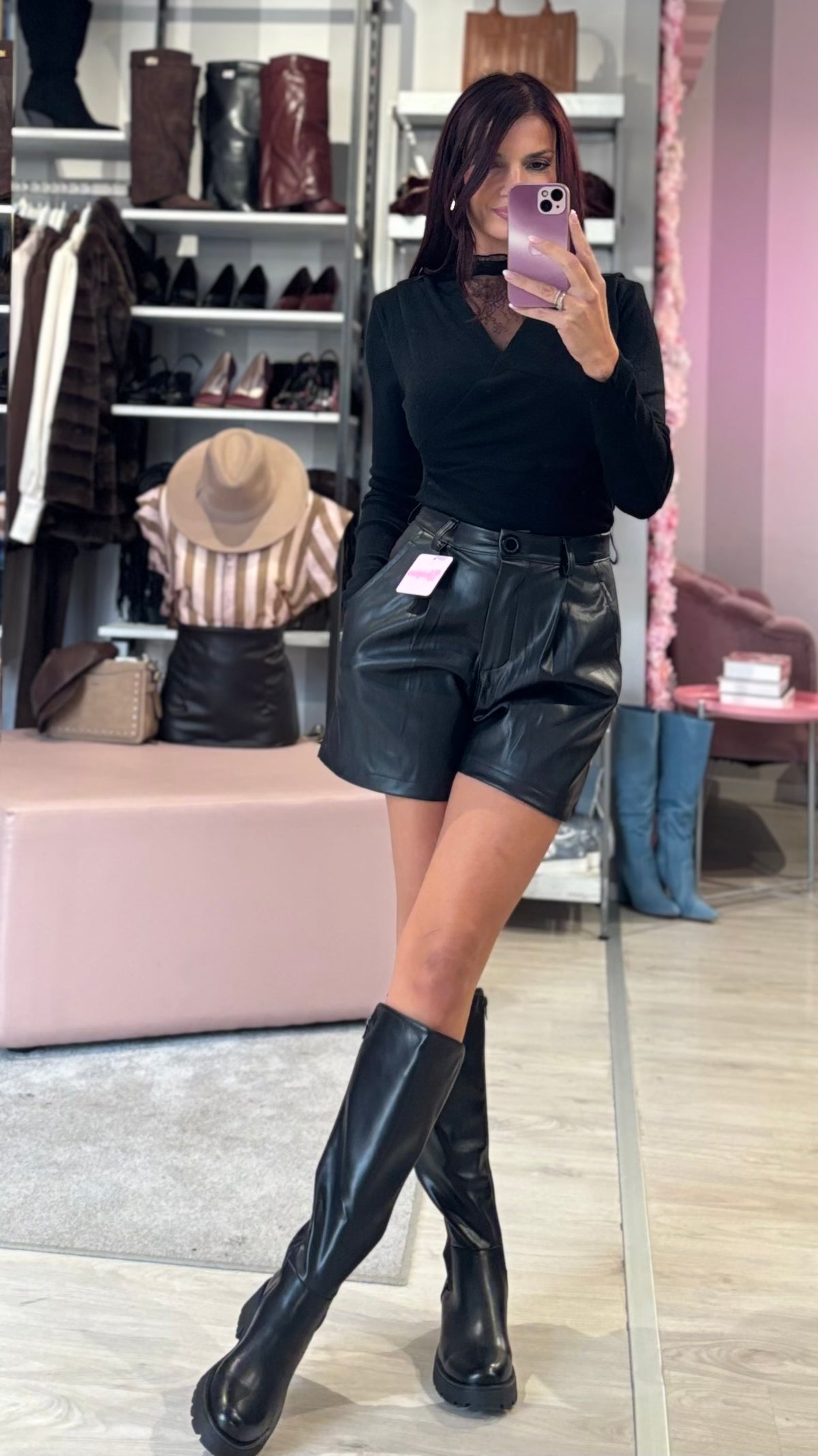 Pantaloncino Ecopelle