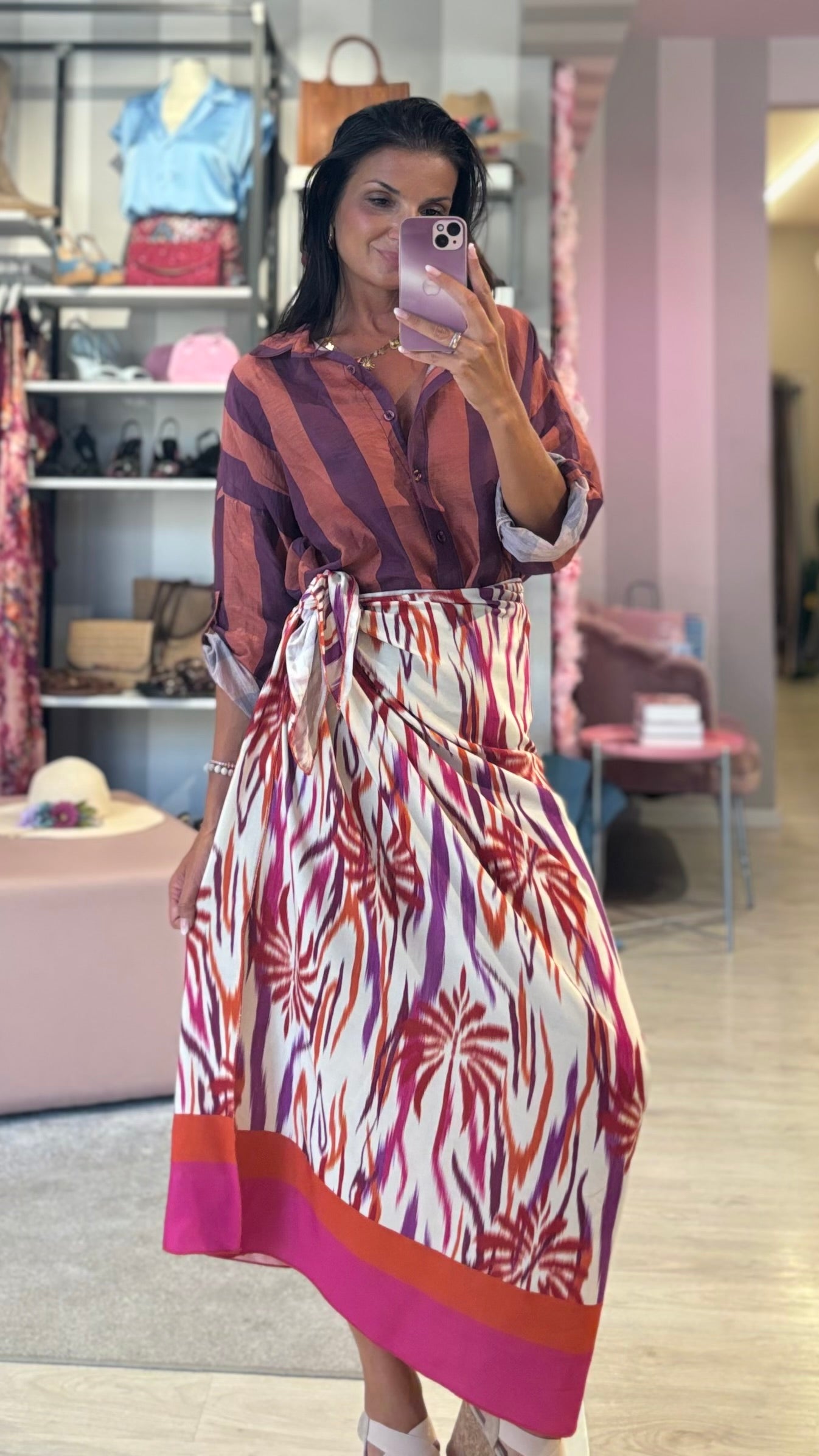Camicia Righe Lino