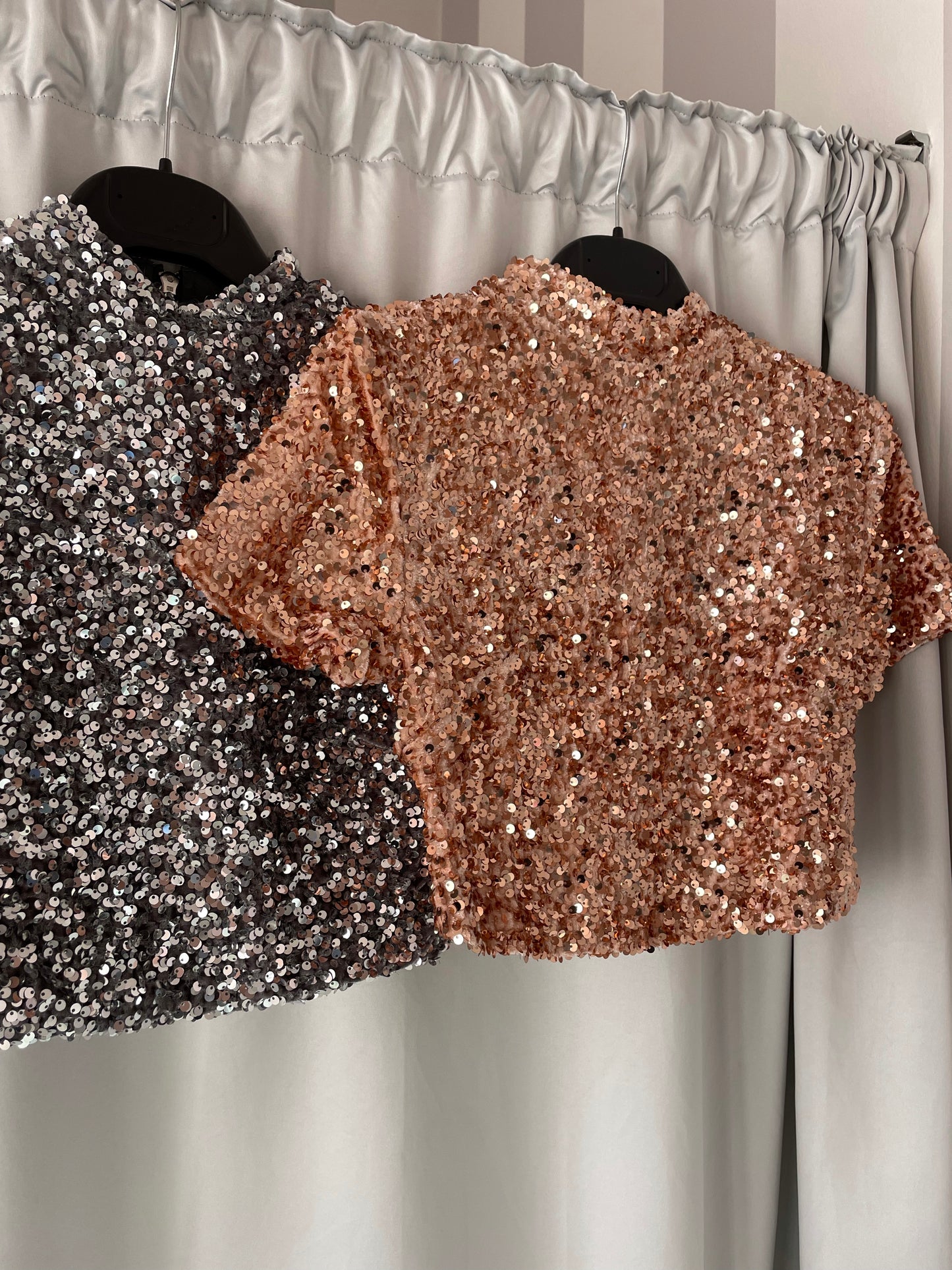Crop top paillettes